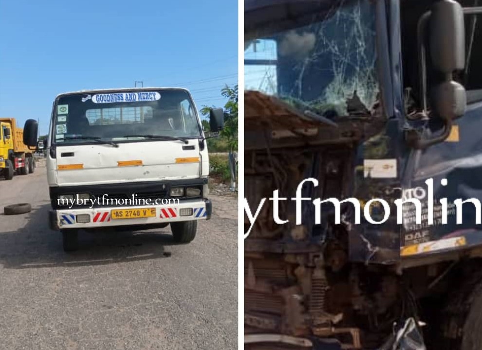 Three Trucks Involved In Accident at Nsawam