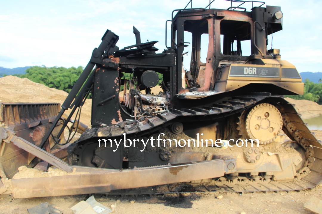 Lands Minister, Airforce Commander Visit Kate Gyamfua's Mining Site to Burn More Excavators