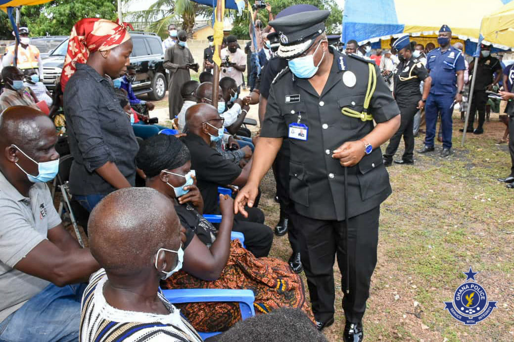 IGP Mourns with Family of Murdered Police Officer, Assures of Arresting Suspects