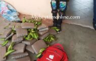 Akim Oda Police Impounds Taxi Transporting 31 Parcels of 'Wee' Hidden Under Plantain