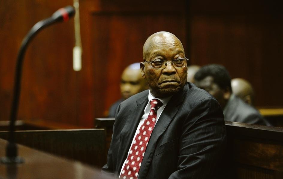 Zuma Appears In Virtual Corruption Trial from Jail