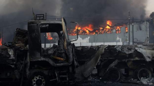 Mozambican Lorries Set On Fire in South Africa