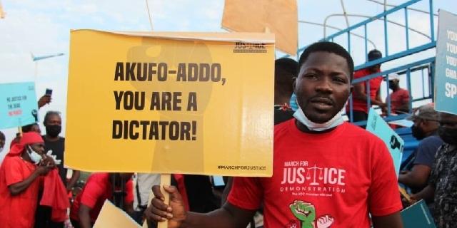 You Are Dictator - NDC Supporters tells Nana Addo