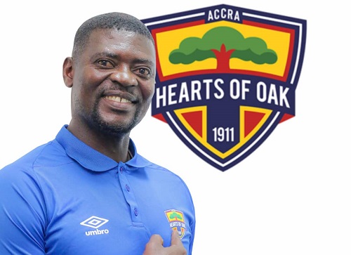 Hearts of Oak’s Samuel Boadu Wins Coach of the Month Award