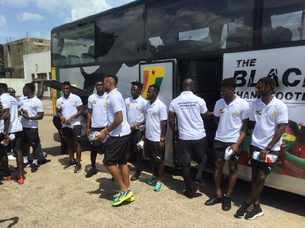 Black Stars Arrive In Cape Coast for Ethiopia Clash on Friday