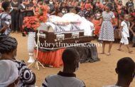 Bibiani: Tears Flow As a Woman Murdered By Husband Buried