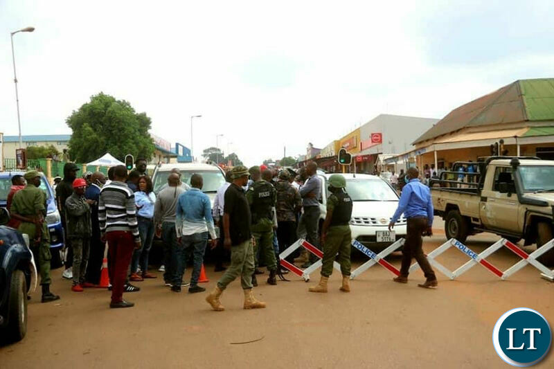 Police Block Zambia's Opposition Leader's Entourage