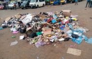 Koforidua: Refuse Left Uncollected at Lorry Terminal for Weeks