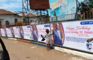 Liberian Leader's Birthday Billboards Line Streets