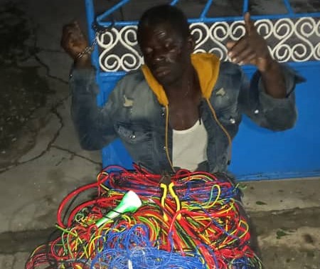 Akyem Osiem: Police Retrieve Marijuana from Cable Thief Arrested