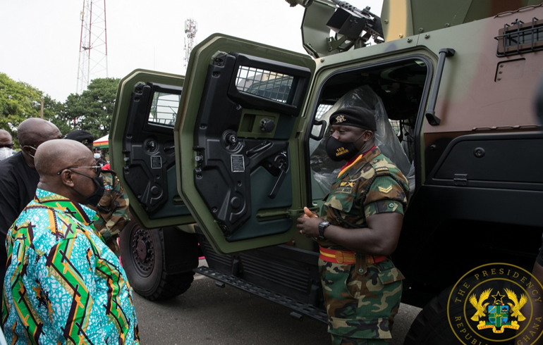 Akufo-Addo Presents Vehicles To Ghana Armed Forces