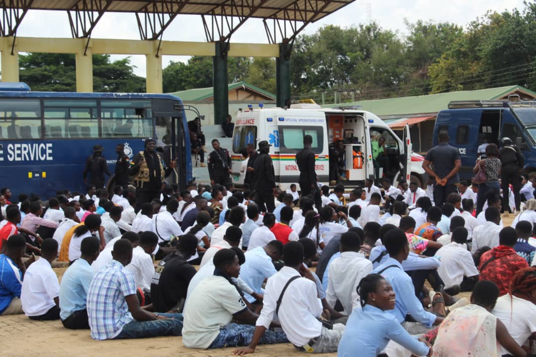 Hundreds of Qnet Agents Arrested In Koforidua in a Special Swoop By Police