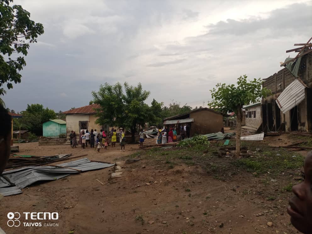 Photos: Rain Causes Havoc in Asamankese, Ripped off Buildings