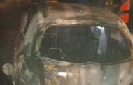 Unregistered Car Catches Fire While Moving