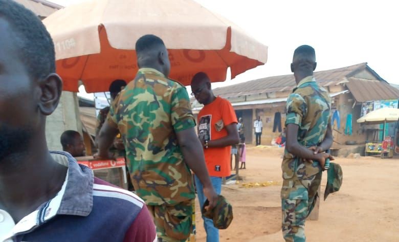 Armed Military and Police Storm Akyem Akokoaso over Chieftaincy Dispute