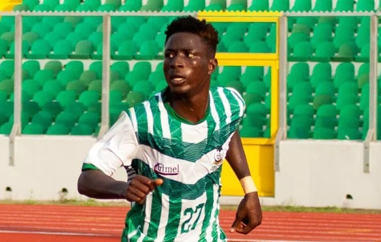 King Faisal Star Zubairu Ibrahim Excited With Hat-Trick Against Giants Asante Kotoko