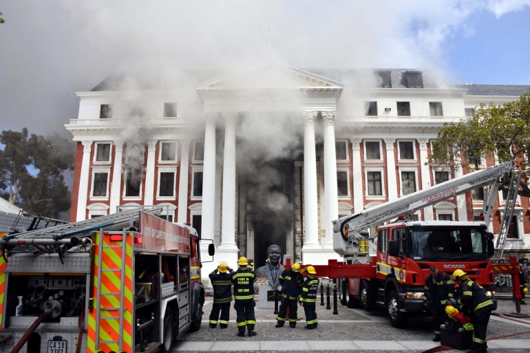 New Fire at South Africa's Parliament 'Contained'