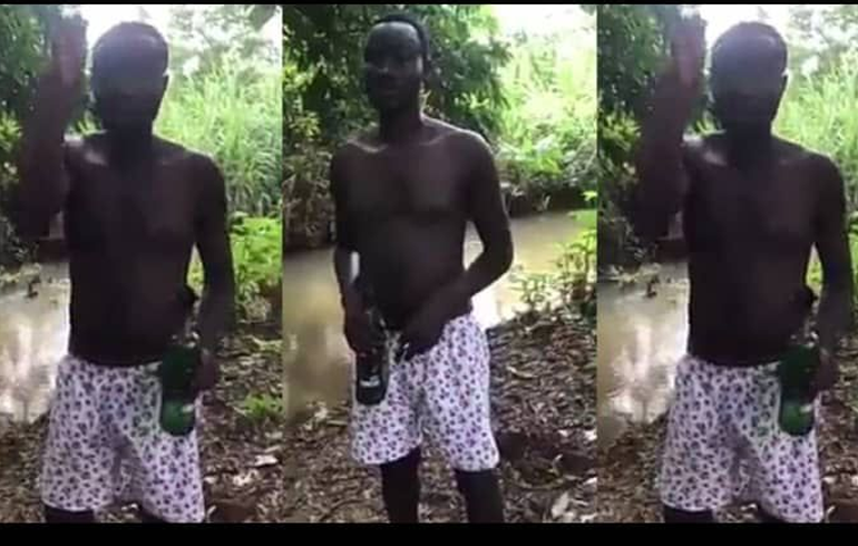 E/R: Half-Naked Man Invokes Curse On Police Officers For Planting Weed In Car And Extorting GhȻ500