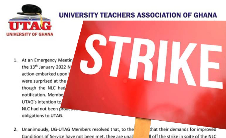 Galamsey Strike:UG UTAG Chapter Proceed On Strike Despite Organised Labour U-Turn