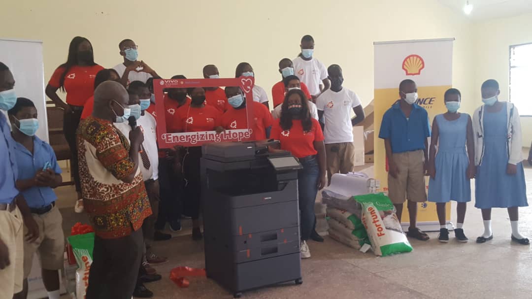 Valentine's Day: Vivo Energy Ghana and Shell Ghana Donate Multi-Purpose Printers, Other Items to School for the Blind