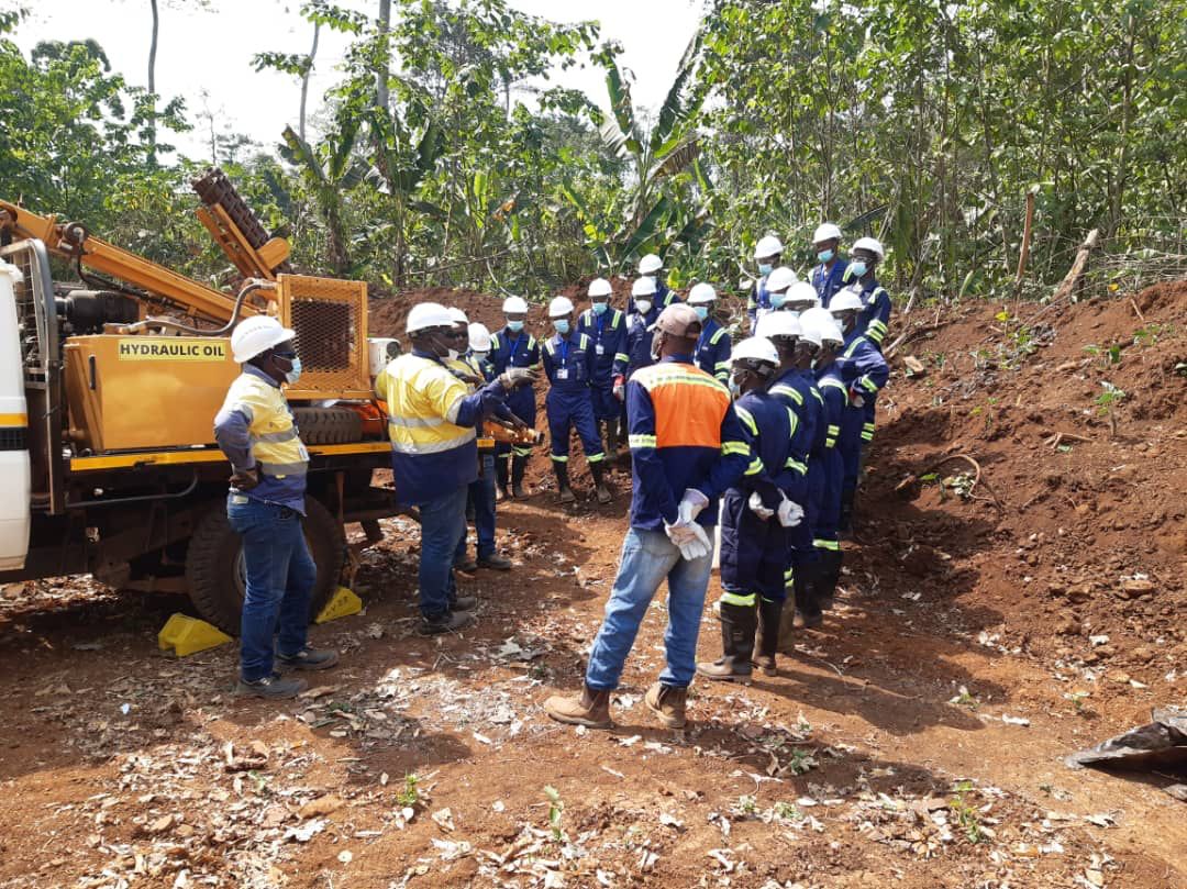 Over 100 Residents of Nyinahin and Environs Employed as Rocksure Begins Bauxite Estimate