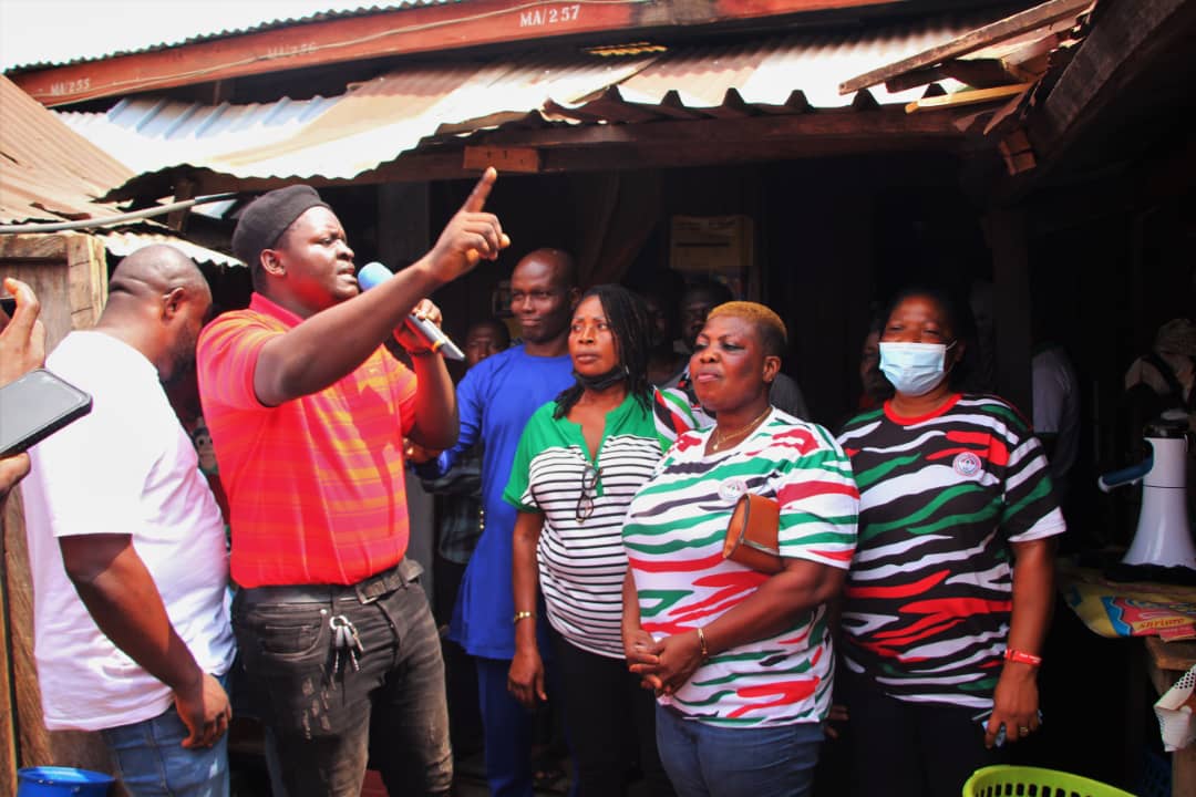 E/R: NDC Storms Koforidua Market to Campaign against E-Levy