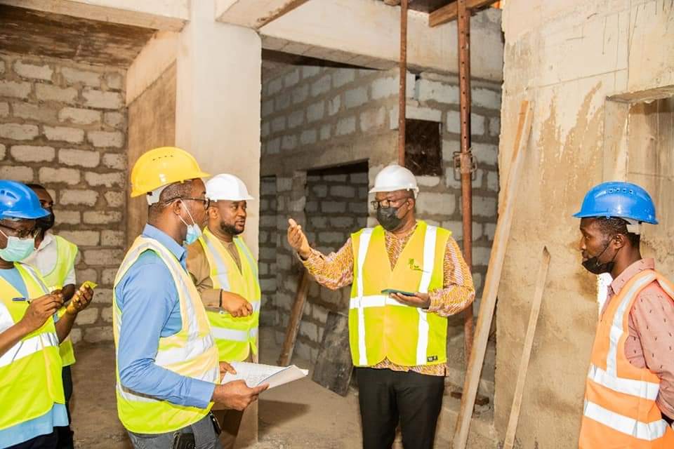 NYA Boss Inspects Works On Ongoing Modern Edifice