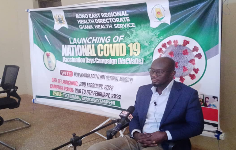 Bono East: Regional Minister Worried Over Low COVID-19 Vaccination Rate; Urges Public To Get Involve