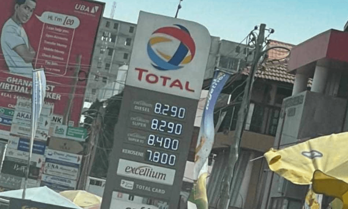 Fuel Prices Now Over GHS8.00 Per Litre