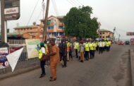 Police and City Guards Patrol New Juaben South to Block Hawkers on Market Day