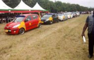 E/R: Fleet of Taxis Match in Abuakwa North during Independence Day