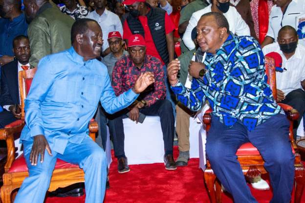 Kenyatta Backs Ex-Rival Odinga for President