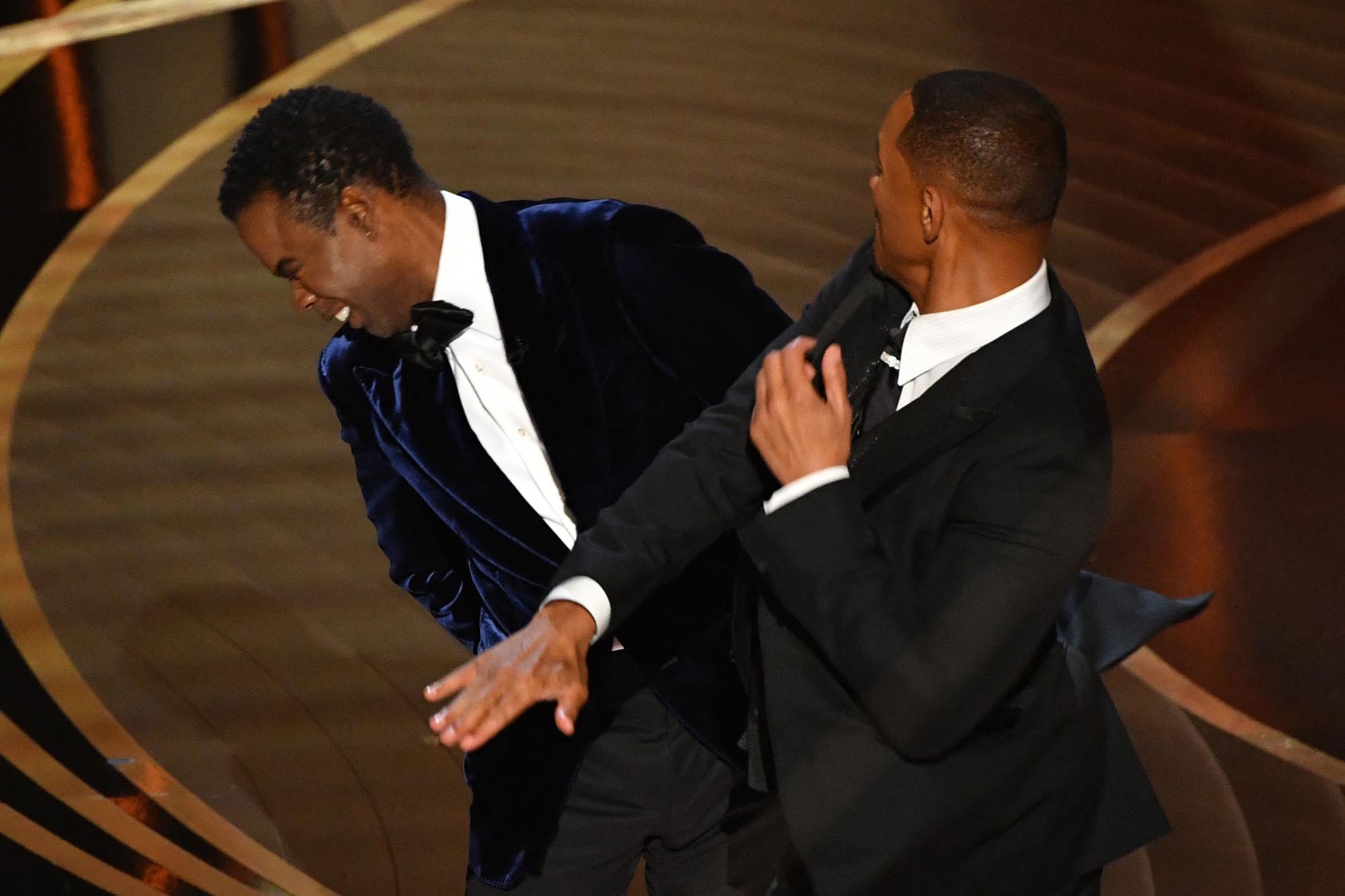 Will Smith Hits Chris Rock on Oscars Stage