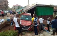 Kwahu: Car Crashes into Shop with 4 Children, One Dead