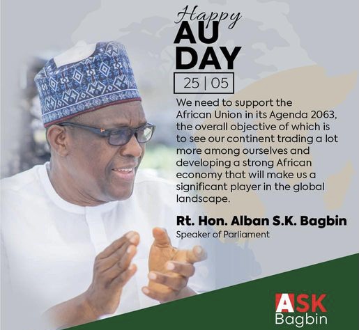 AU Day: Let’s Support Each Other To Achieve Agenda 2063 Objective – Bagbin Tells Member States