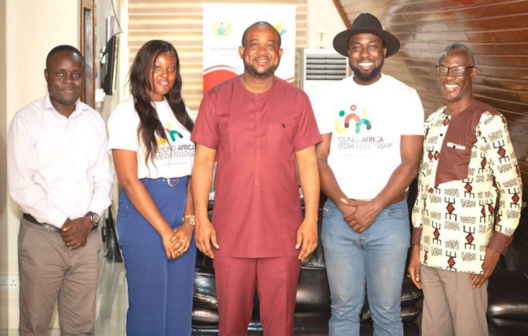 Young Africa Media Fellowship Delegation Meet NYA Boss Ahead Of Media Training