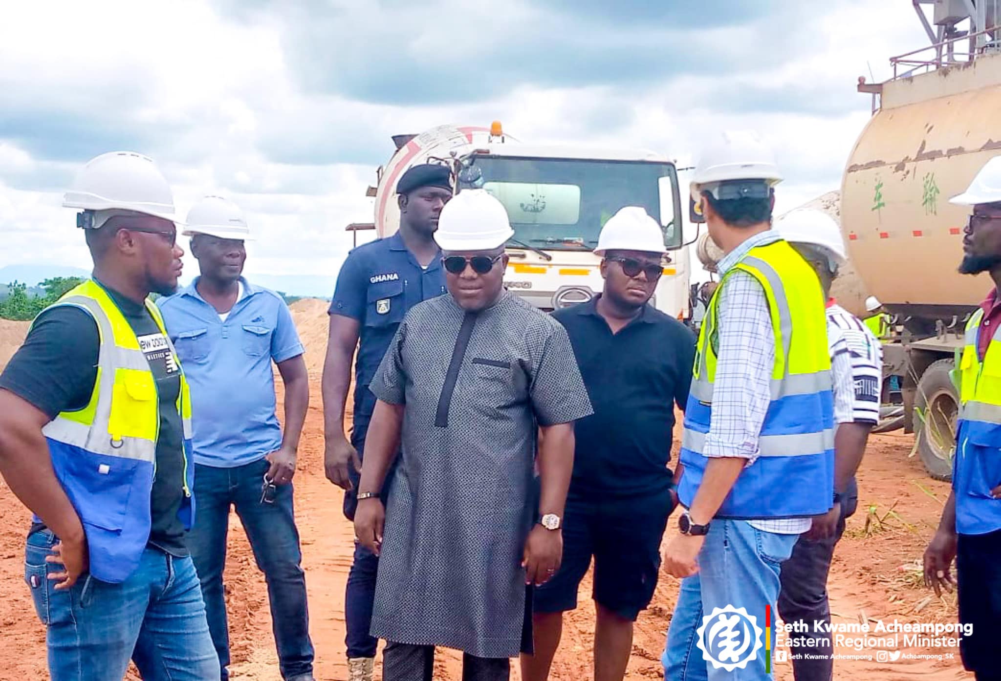 E/R: Minister Visits Ongoing Works on Regional Hospital, Satisfied With Progress of Work