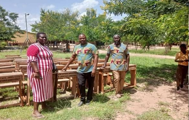 E/R: MP Supports Two Schools With 48 Mono Desks In Asuogyaman