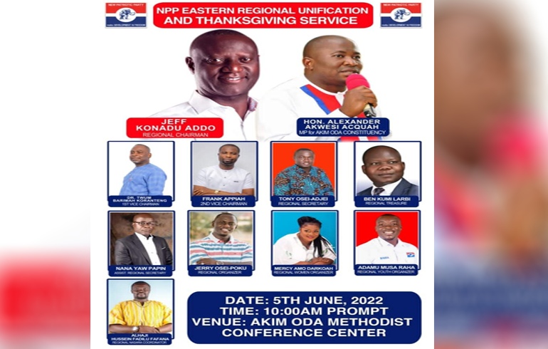 E/R: NPP To Hold Unification And Thanksgiving Service At Akyem Oda