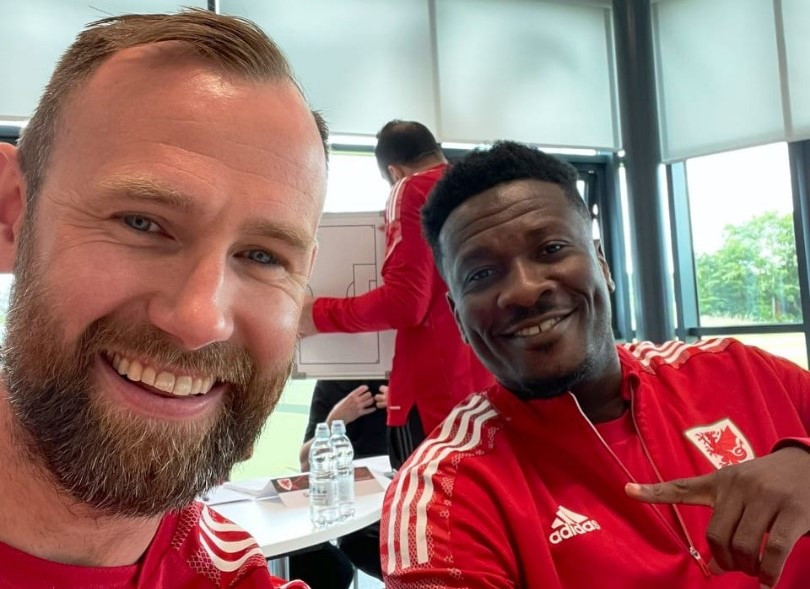 Ex-Ghana Captain Asamoah Gyan Begins UEFA License B Coaching Course in Wales