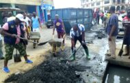 Newly Enstooled New Juaben Paramount Chief Leads Maiden Cleanup Exercise