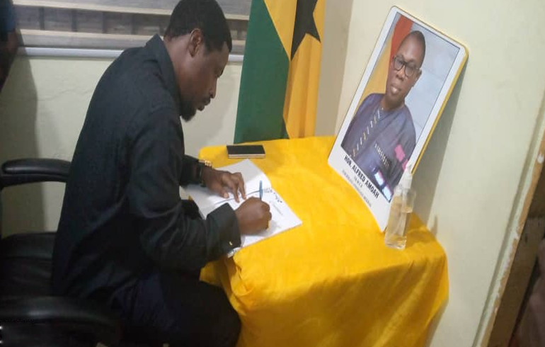 MCE's Demise: Regional Minister Signs Book Of Condolence, Consoles Deceased Wives