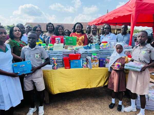 World Cocoa Foundation Provides Stationeries And Relevant Learning Materials To Nyamkumasi DC A/B  Basic School