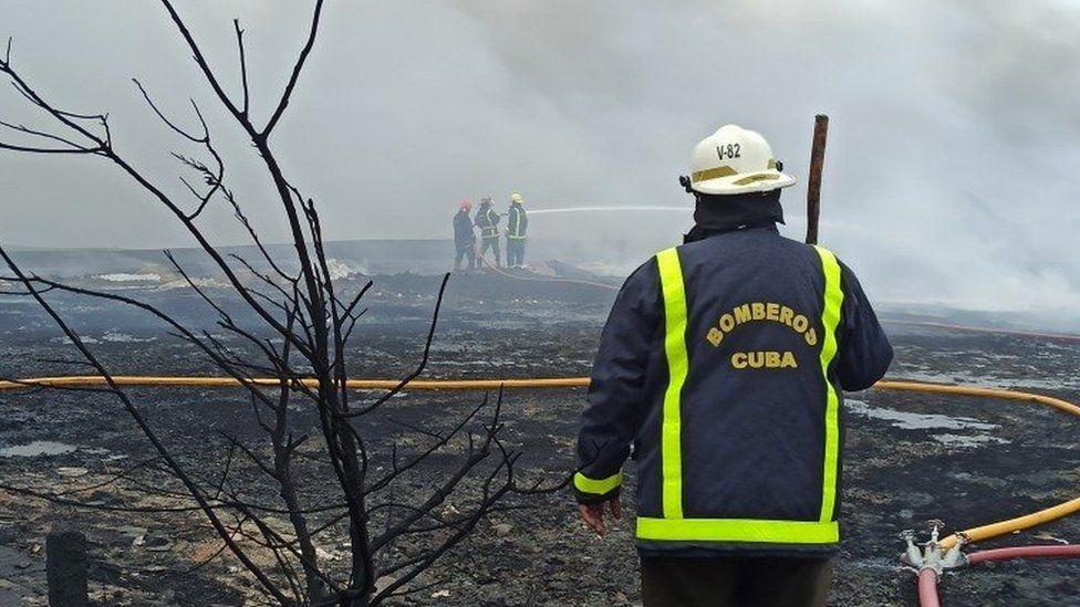 Cuba Mourns Firefighters Killed In Fuel Depot Blaze