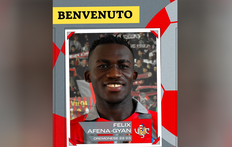 Official: Ghana Forward Felix Afena-Gyan Joins Cremonese From Roma