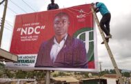 Obuasi Residents Mount Bill Boards To Celebrate Frank Aboagye Danyansah After Defecting From PPP To NDC
