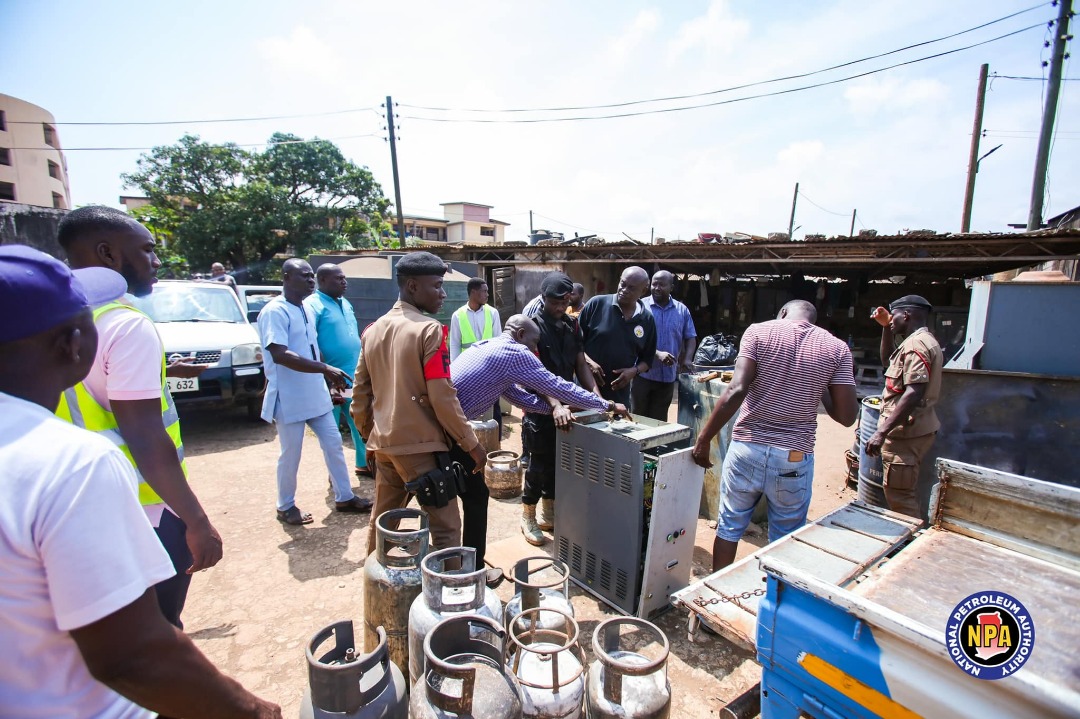 7 Persons Arrested For Illegal Cylinder Refurbishing Facility At Makola