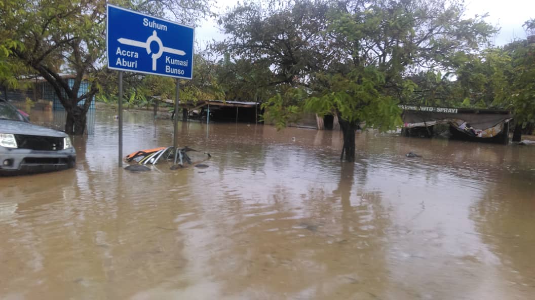 E/R: One Person Reported Dead, 203 Households Displaced In New Juaben North Flooding Incident