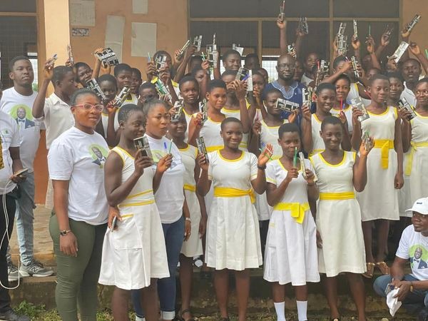 2022 BECE: Awuah Dankwah Foundation Donate Math Sets, Other Materials To Atiwa West Candidates