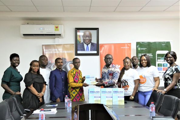 Improving Reading: GLA Receives English Textbooks From GOIL